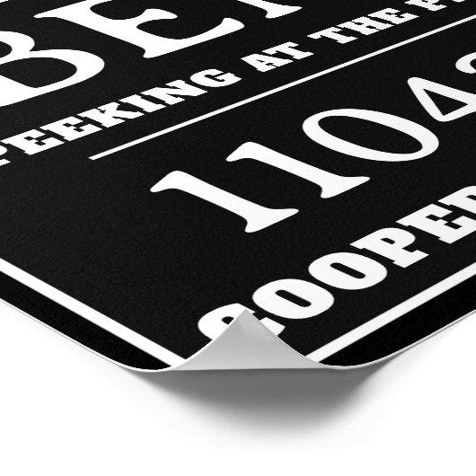 Gepersonaliseerde Mok Shot Tekens, Verjaardagsfees Poster (Hoek)