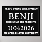 Gepersonaliseerde Mok Shot Tekens, Verjaardagsfees Poster (Voorkant)