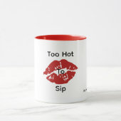 Gepersonaliseerde Mok 'Te heet om te nippen' (Midden)
