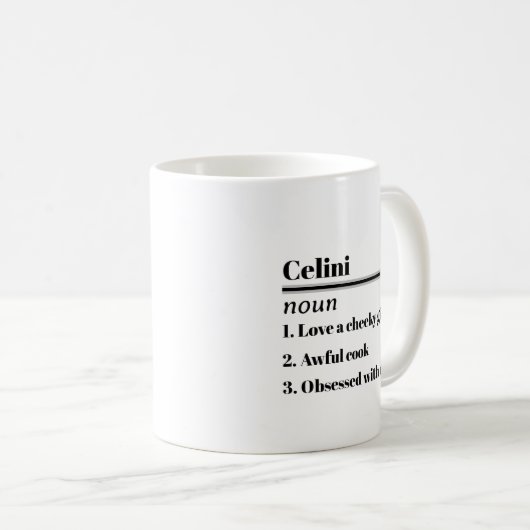 Gepersonaliseerde mok: Unieke naam Mokken voor ied (Voorkant rechts)