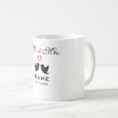 Gepersonaliseerde Mok van de heer en mevrouw Coffe (Voorkant rechts)