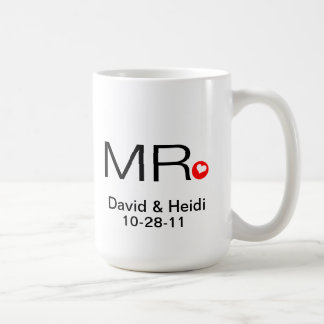 Gepersonaliseerde Mok van de heer en mevrouw Weddi
