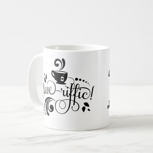 Gepersonaliseerde Mok van de Tea Beste Mam ooit (Voorkant links)