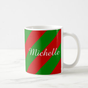 Gepersonaliseerde mok   van Kerstmis groene en