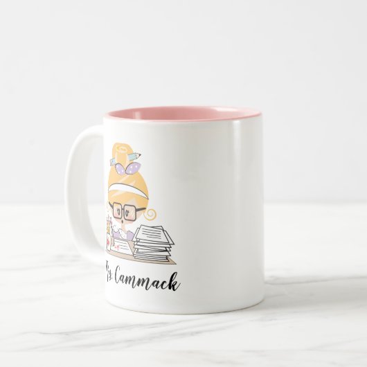 Gepersonaliseerde Mok van leraar (Voorkant links)