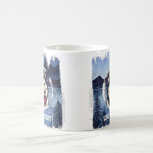 Gepersonaliseerde Mok van Siberian Husky Coffee (Center)