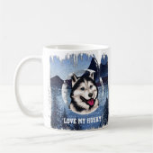Gepersonaliseerde Mok van Siberian Husky Coffee (Links)