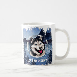Gepersonaliseerde Mok van Siberian Husky Coffee