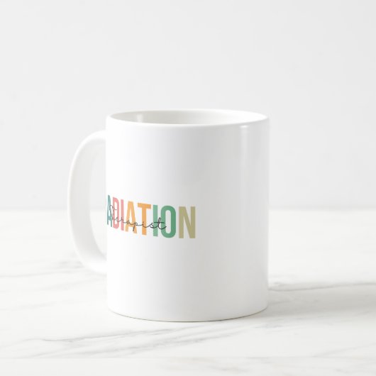 Gepersonaliseerde Mok van stralingstherapeut (Voorkant links)