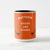 Gepersonaliseerde Mok voor cadeau voor Hockey Play (Midden)