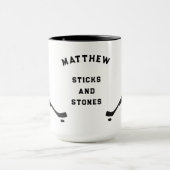 Gepersonaliseerde Mok voor cadeau voor Hockey Play (Midden)