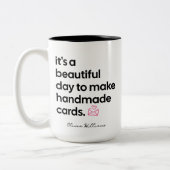 Gepersonaliseerde mok voor Crafty Handmade Kaart M (Links)