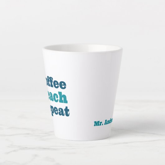 Gepersonaliseerde Mok voor de waardering van leerk (Voorkant)