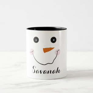 Gepersonaliseerde Mok voor Kerstmis Happy Snowman