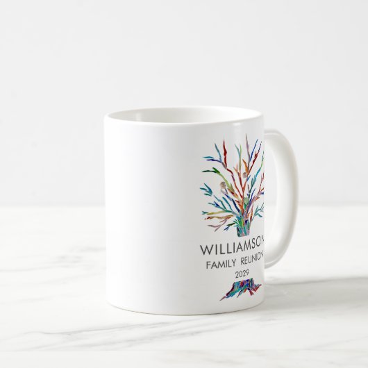 Gepersonaliseerde Mok voor reünie koffie uit de fa (Voorkant rechts)