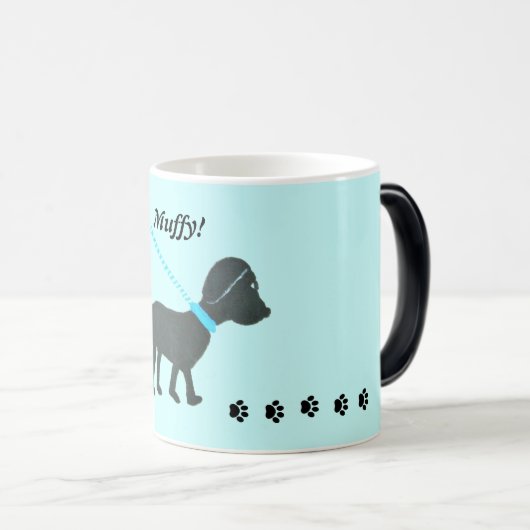 gepersonaliseerde mok zwart lab (Voorkant rechts)