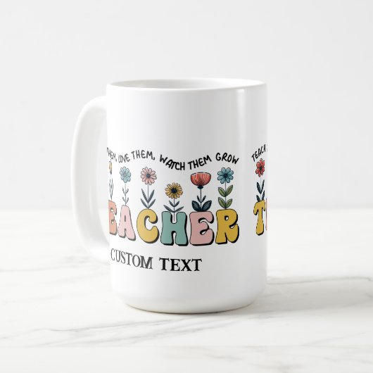 GEPERSONALISEERDE MOKKEN VAN LEERKRACHTEN (Voorkant links)