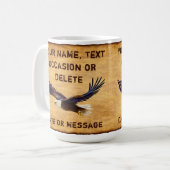 Gepersonaliseerde mokken voor vader, man. Adelaars (Voorkant links)