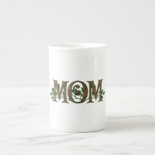 Gepersonaliseerde "Mom" Bone China Mok Design