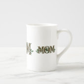 Gepersonaliseerde "Mom" Bone China Mok Design (Rechts)