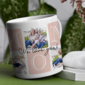 Gepersonaliseerde Mom Love 7 Fotocollage Koffiemok
