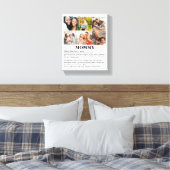 Gepersonaliseerde Mommy Definition 6 Fotocollage Canvas Afdruk (Insitu (Slaapkamer))