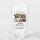Gepersonaliseerde Mommy Definition 6 Fotocollage Glas (Achterkant)