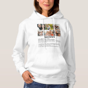 Gepersonaliseerde Mommy Definition 6 Fotocollage Hoodie