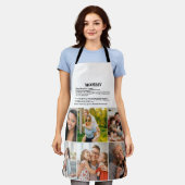 Gepersonaliseerde Mommy Definition 6 Fotocollage Schort (Gedragen)