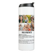 Gepersonaliseerde Mommy Definition 6 Fotocollage Thermosbeker (Gedraaid links)