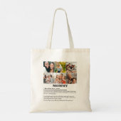 Gepersonaliseerde Mommy Definition 6 Fotocollage Tote Bag (Achterkant)