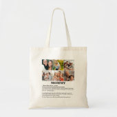 Gepersonaliseerde Mommy Definition 6 Fotocollage Tote Bag (Voorkant)