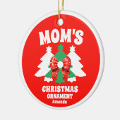 Gepersonaliseerde Mom's Christmas Tree Ornament (Links)