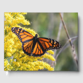 Gepersonaliseerde Monarch Butterfly bruiloft gaste Gastenboek (Voorkant)