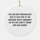 Gepersonaliseerde monkey Gymnastics Photo Ornament (Achterkant)