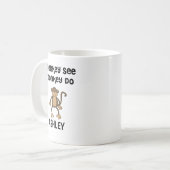 Gepersonaliseerde Monkey See, Monkey Do Mok (Voorkant links)