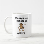 Gepersonaliseerde Monkey See, Monkey Do Mok (Links)