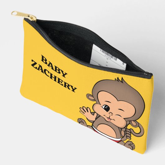 Gepersonaliseerde Monkey Yellow Etui (Open)