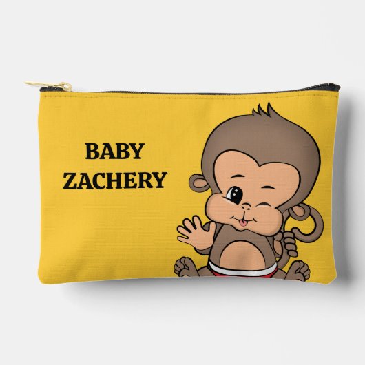 Gepersonaliseerde Monkey Yellow Etui (Voorkant)