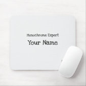 Gepersonaliseerde Monochrome Expert Mousepad Muismat (Met muis)