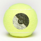 Gepersonaliseerde Monogram Aangepaste letter Tenni Tennisballen (Voorkant)