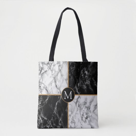 Gepersonaliseerde Monogram Aangepaste Uw Letter Ca Tote Bag (Voorkant)