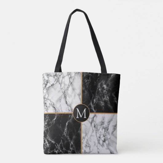Gepersonaliseerde Monogram Aangepaste Uw Letter Ca Tote Bag (Achterkant)