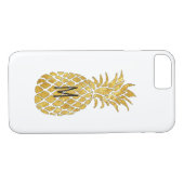 gepersonaliseerde monogram anananas Case-Mate iPhone case (Achterkant (Horizontaal))