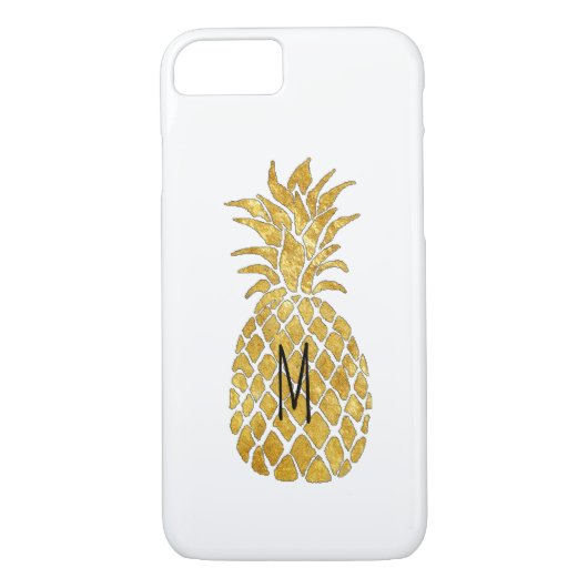 gepersonaliseerde monogram anananas Case-Mate iPhone case (Achterkant)