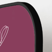 Gepersonaliseerde Monogram Berry Pickleball Paddle (Links Detail)