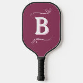 Gepersonaliseerde Monogram Berry Pickleball Paddle (Achterkant)