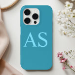 Gepersonaliseerde Monogram Blauw Initiaal Telefoon iPhone 15 Pro Case<br><div class="desc">Show uw unieke stijl af met deze gepersonaliseerde Monogram Blue Initiaal telefoonhoes! Dit hoesje is ontworpen om uw telefoon te beschermen en tegelijkertijd een statement te maken. Het heeft een strak en modern design en toont uw initiaal in een verbluffende blauwe tint. Perfect voor dagelijks gebruik of als een doordacht...</div>