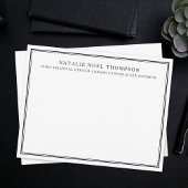 Gepersonaliseerde Monogram Briefpapier Custom Dank Notitiekaartje