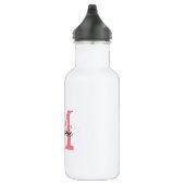 Gepersonaliseerde monogram bruiloft waterflessen waterfles (Rechts)